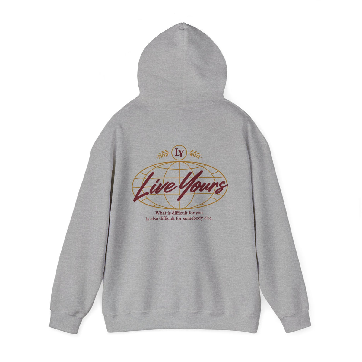 Live Yours Signature Globe Hoodie – Unisex Pullover Sweatshirt