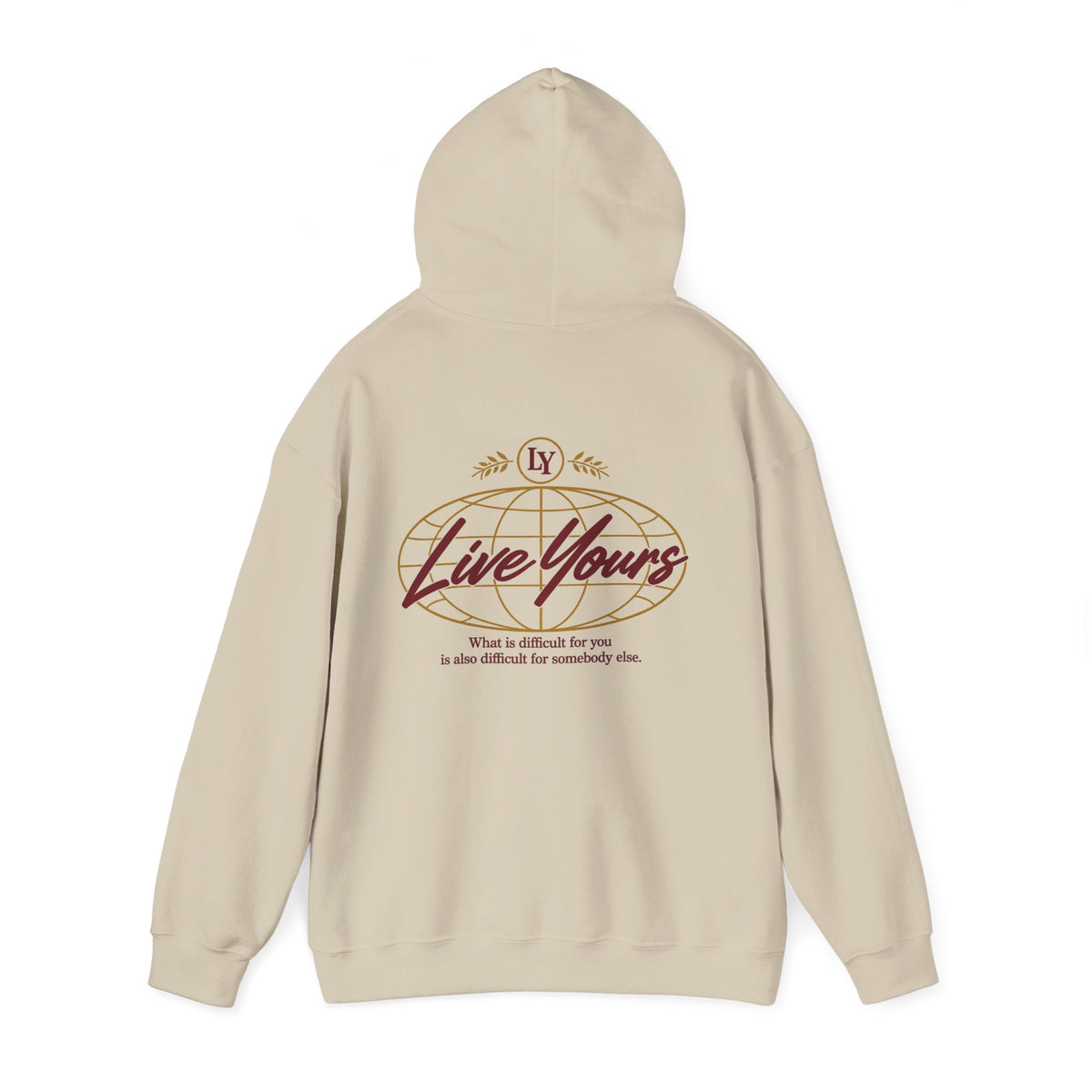 Live Yours Signature Globe Hoodie – Unisex Pullover Sweatshirt