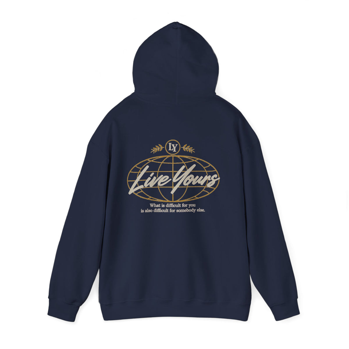Live Yours Signature Globe Hoodie – Unisex Pullover Sweatshirt