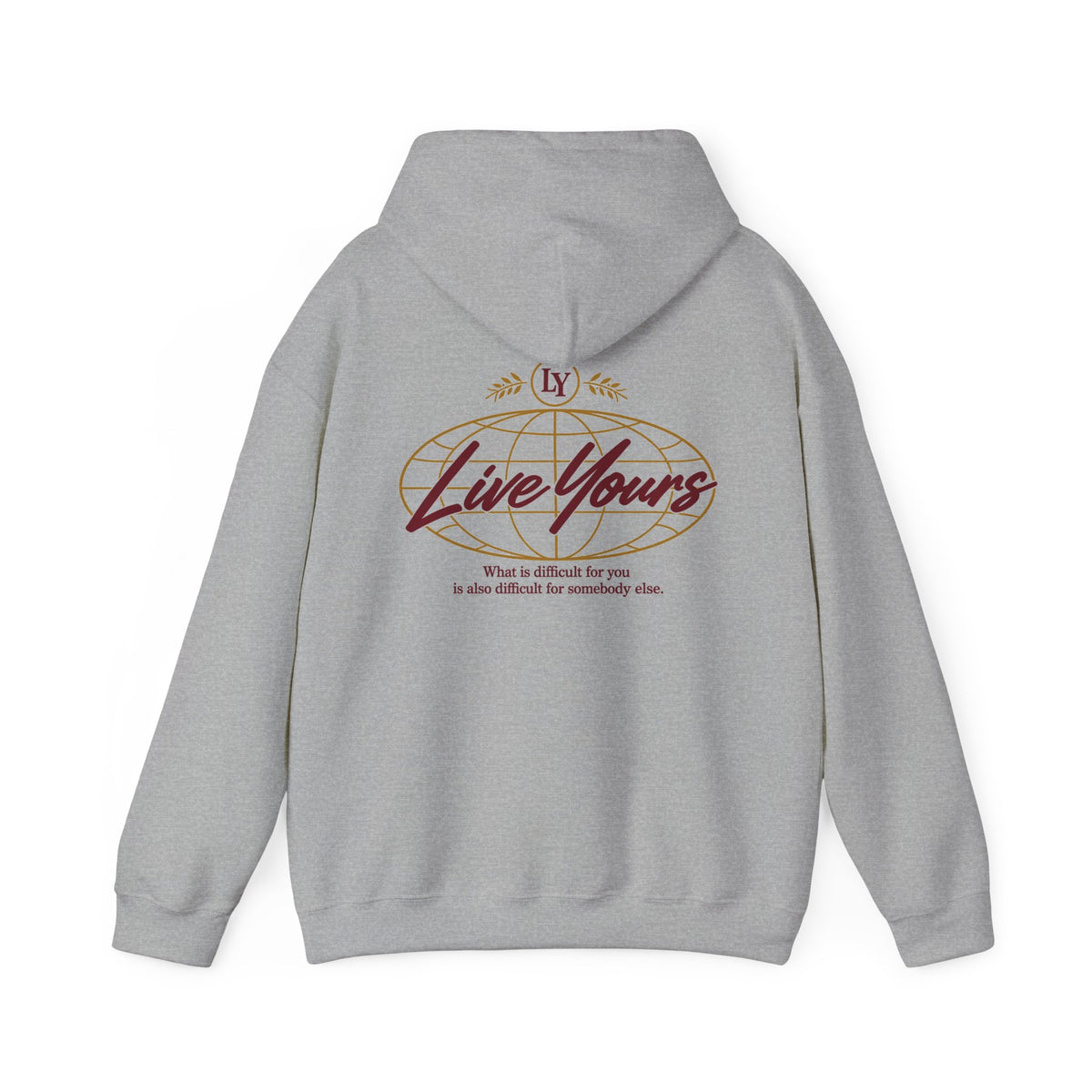 Live Yours Signature Globe Hoodie – Unisex Pullover Sweatshirt