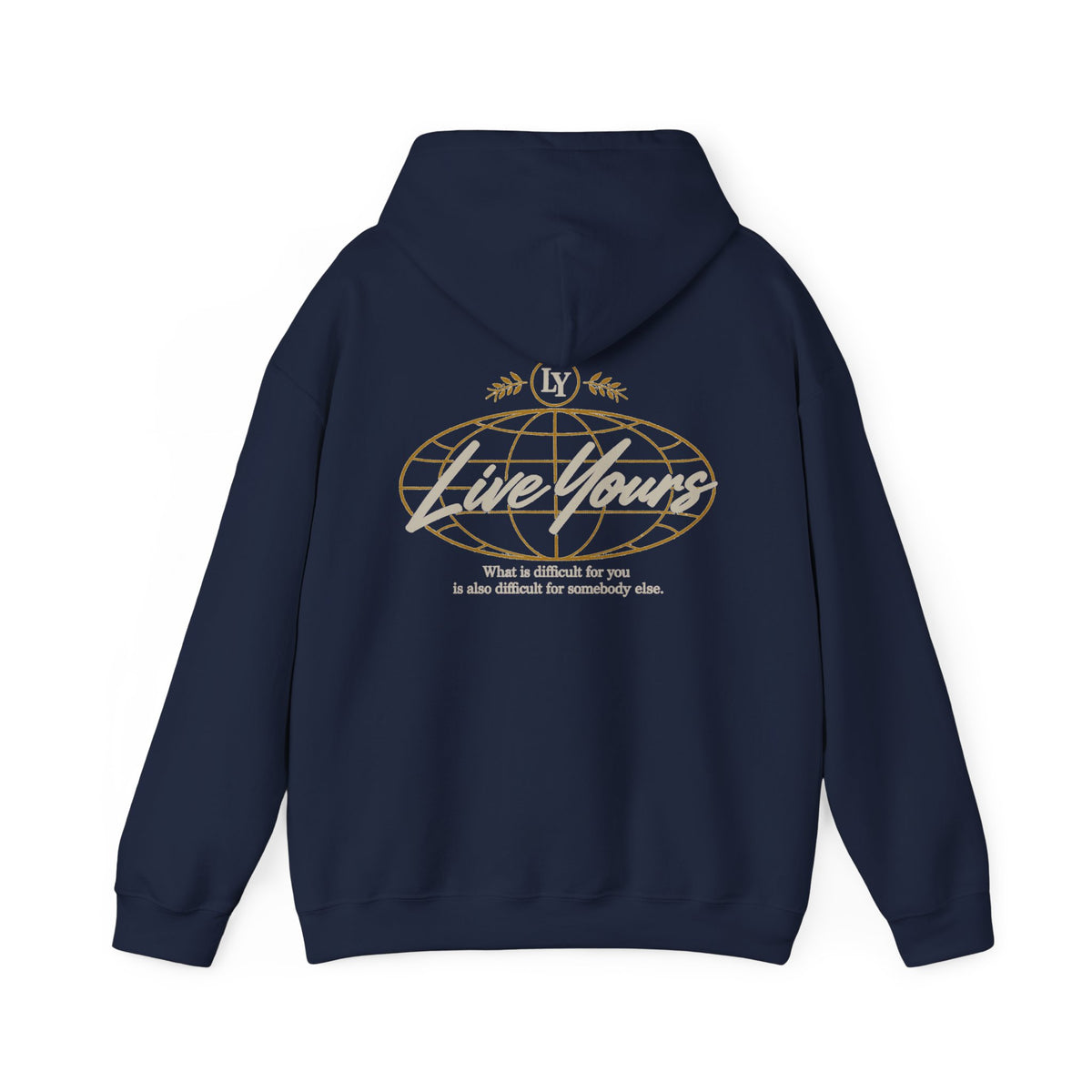 Live Yours Signature Globe Hoodie – Unisex Pullover Sweatshirt