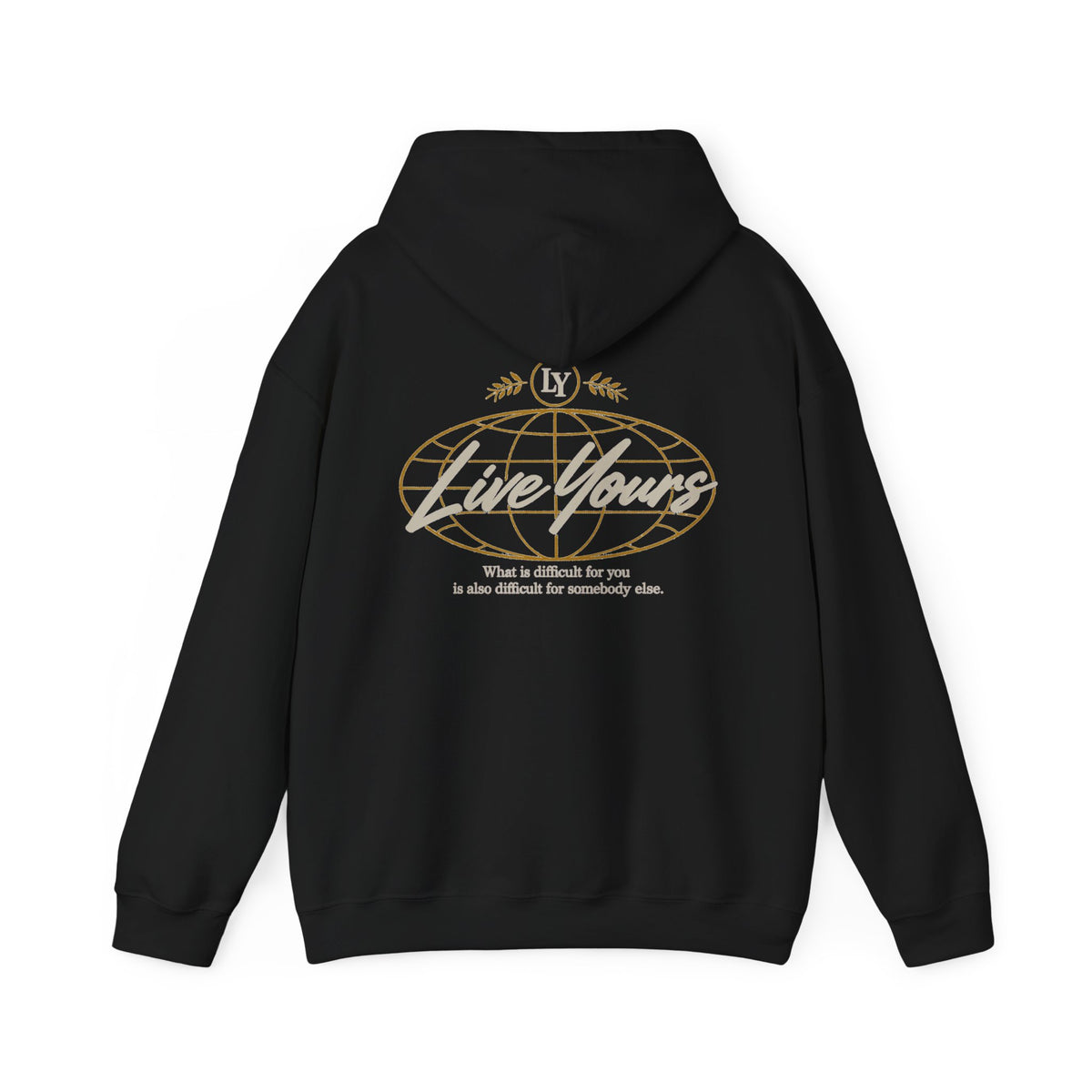 Live Yours Signature Globe Hoodie – Unisex Pullover Sweatshirt