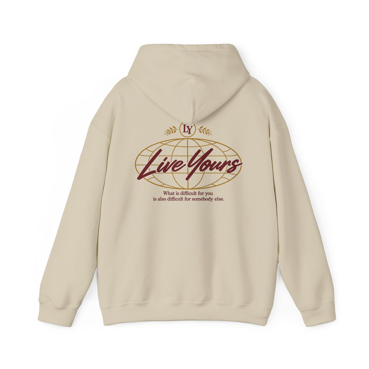 Live Yours Signature Globe Hoodie – Unisex Pullover Sweatshirt