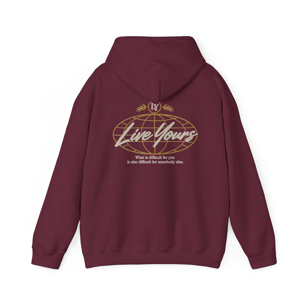 Live Yours Signature Globe Hoodie – Unisex Pullover Sweatshirt