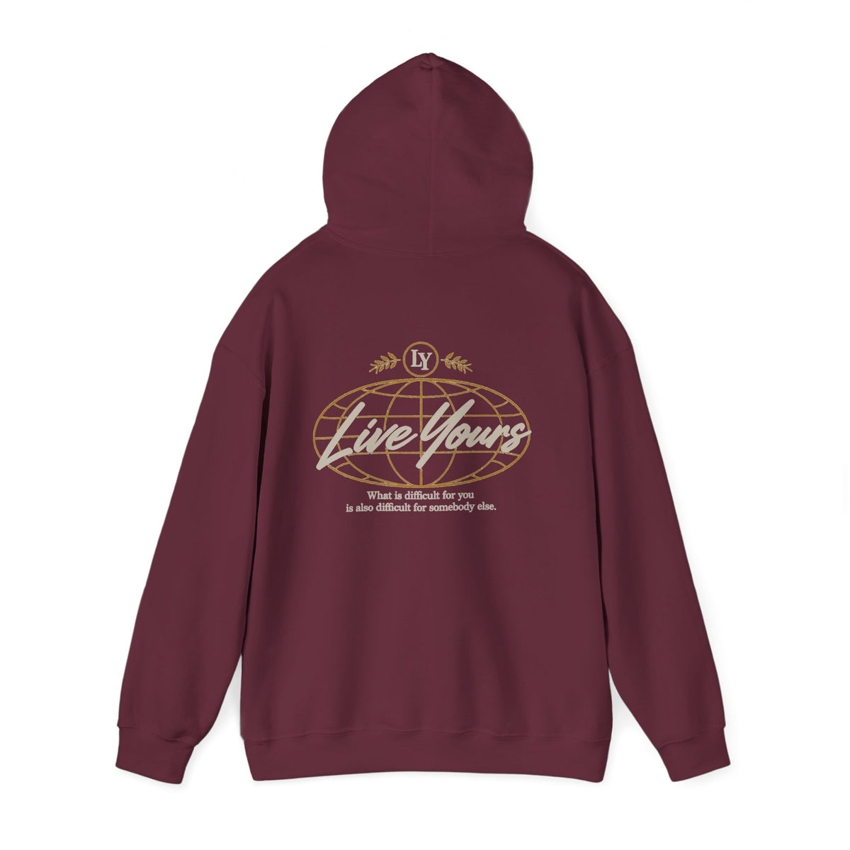 Live Yours Signature Globe Hoodie – Unisex Pullover Sweatshirt